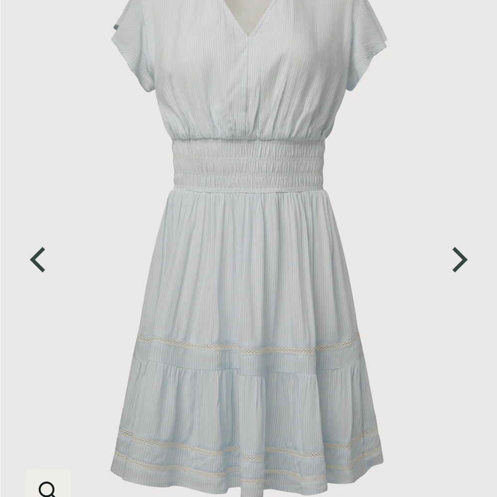 Elegant Light Blue Women's Sun Dress